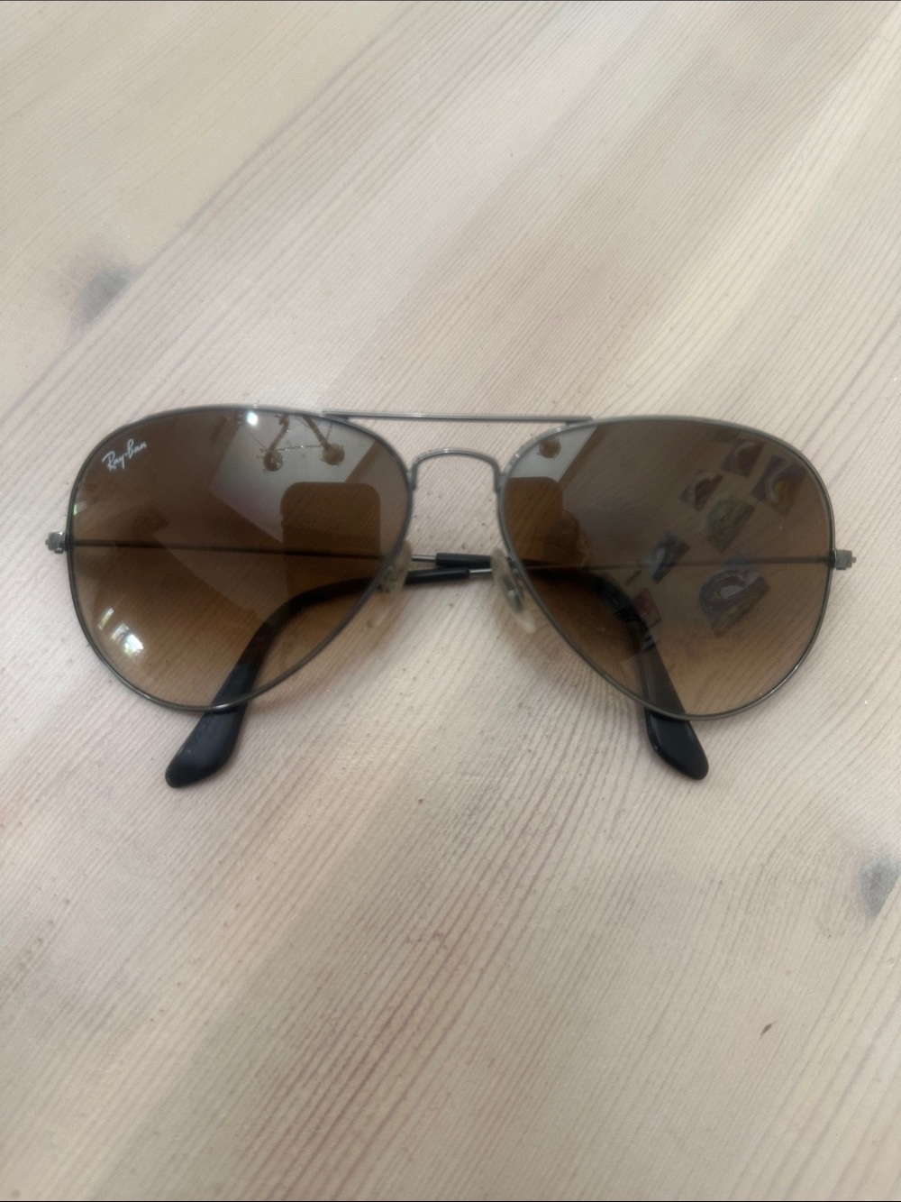 Ray-Ban Aviator Sunglasses - Brown Lenses, Silver Frame